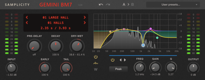 Samplicity Gemini BM7 硬件模拟混响互联网-资源整合XK音频资源站