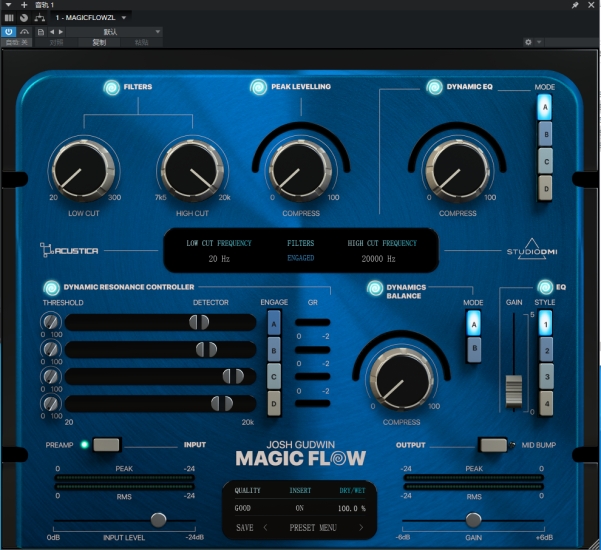提取插件64位封装专用 Acustica Audio Magic Flow互联网-资源整合XK音频资源站
