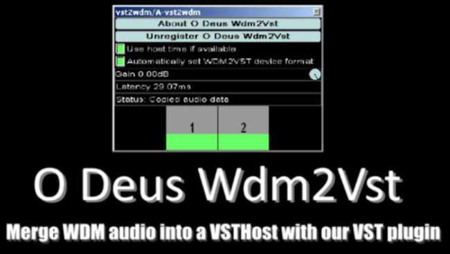 虚拟通道跳线插件软件 O Deus WDM2VST v1.1 CE WIN互联网-资源整合XK音频资源站