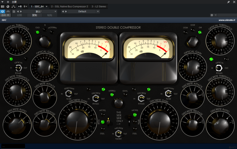 【黑山压缩插件】Sknote Stereo Double Compressor/WIN/MAC互联网-资源整合XK音频资源站